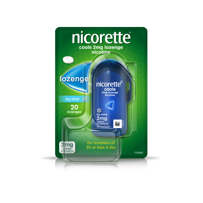 Nicorette Lozenge-Icy Mint 2mg 20pk
