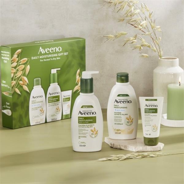 Aveeno Daily Moisturizing Gift Set For Normal To dry Skin