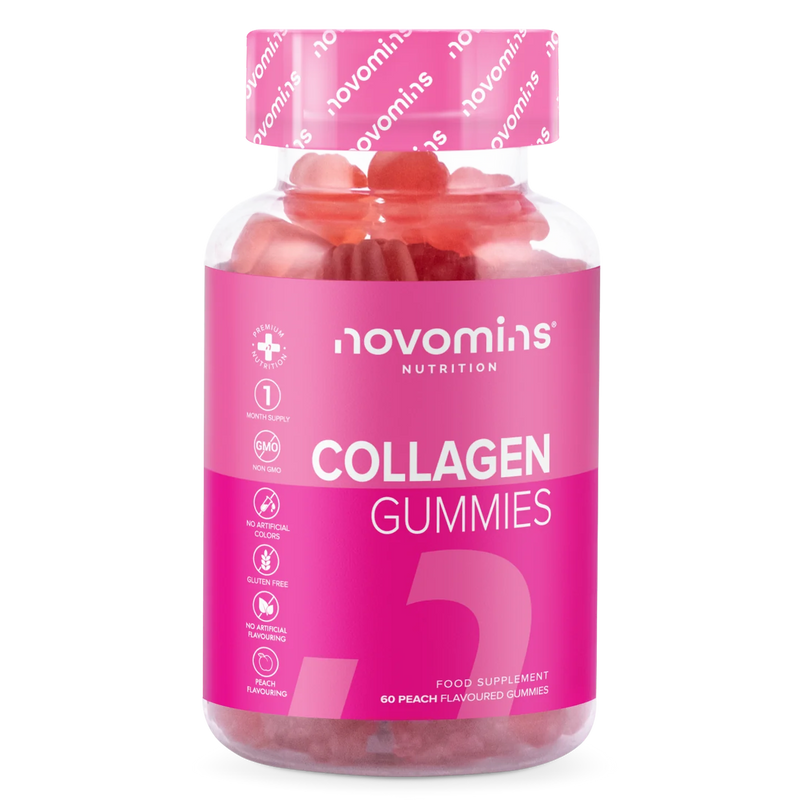Novomins - Collagen Gummies - 60 peach flavoured gummies