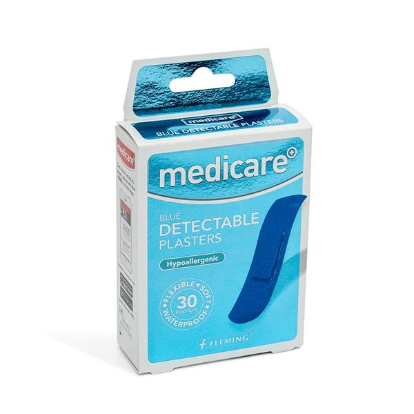 Blue Detectable Plasters - 30 Plasters - City PharmacyFirst Aid