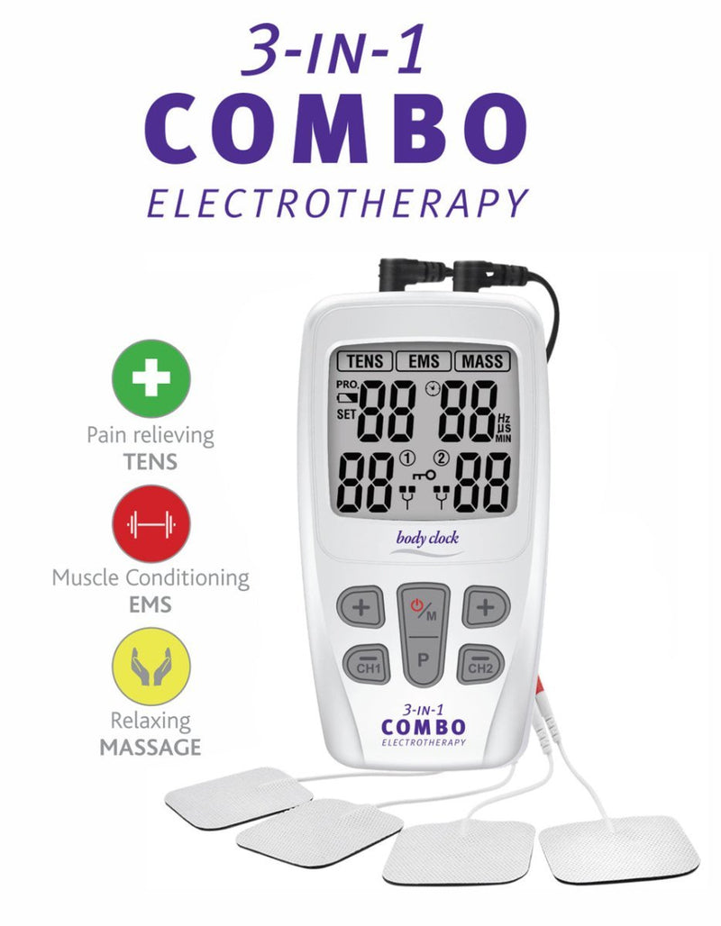 Body Clock - 3 - In - 1 COMBO Electrotherapy - City Pharmacymassager