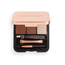 Makeup Revolution Brow Sculpt Kit Medium Brown Eyebrow Modeling Kit