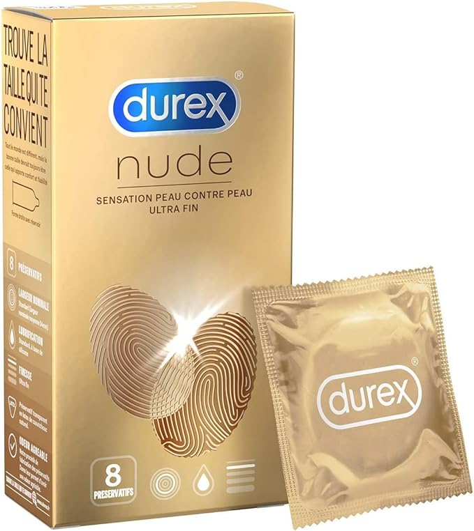 Durex Nude - 8 Condoms for Men - Ultra - Thin - Skin Feel - City PharmacyLubricants