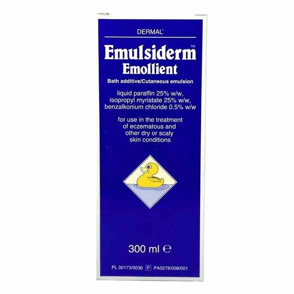 Emulsiderm Emollient Bath Additive/Cutaneous Emulsion (300ml) - City PharmacyBath and Body