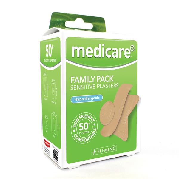 Medicare Family Pack Sensitive Plasters - 50 Plasters