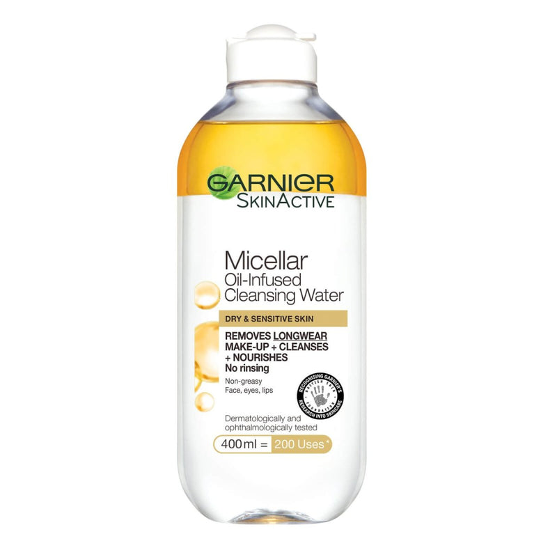 Garnier Micellar Water Oil Infused Facial Cleanser and Makeup Remover 400ml - City PharmacySkincare