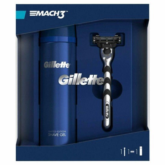 Gillette Mach 3 Gift Set - Razor And Shaving Gel - City PharmacyShaving