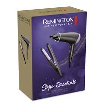 Remington Style Essentials Hairdryer & slim Straightener Giftset