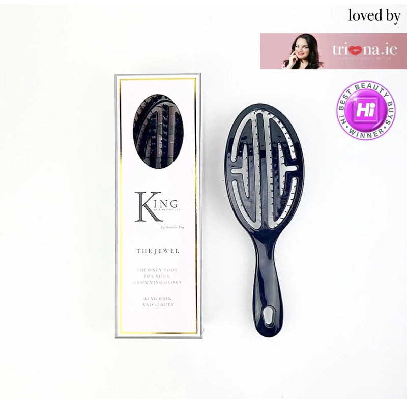 King hair and beauty by Samantha King - The Jewel hair brush - Pink