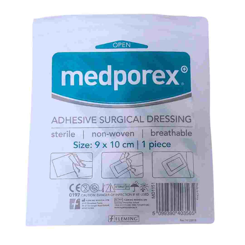 medporex Adhesive Surgical Dressing - 9x10cm (1 piece)