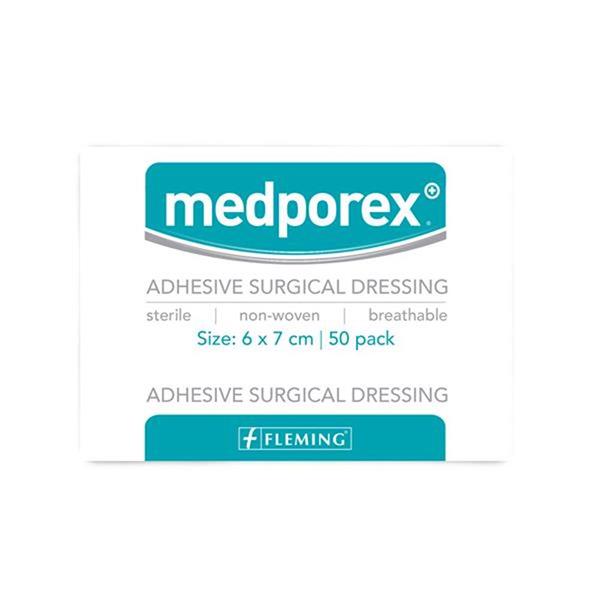 medporex Adhesive Surgical Dressing - 7x8cm (1 piece)