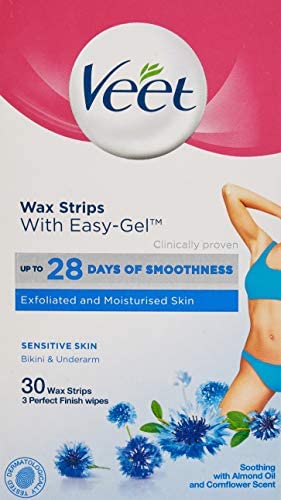 Veet Wax Strips with easy gel - bikini and underarm