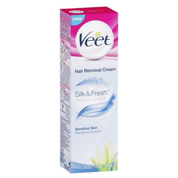 Veet silky fresh hair removal cream sensitive 100ml