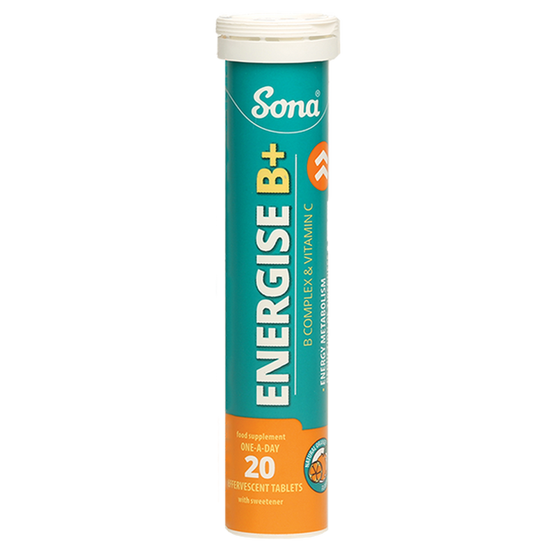 Sona Energise B+ 20 Effervescent Tablets