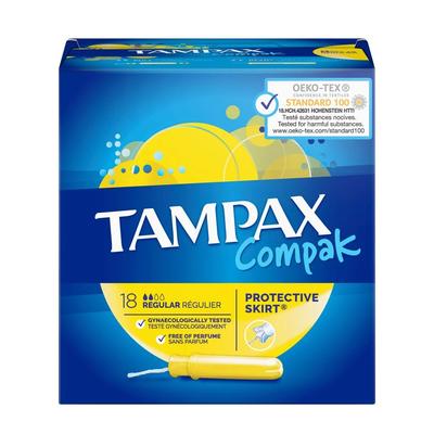 Tampax with 18 Compak Regular Tampons