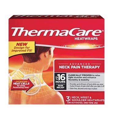 Thermacare 12 hour Heatwraps, Upper Back, Neck, Shoulder & Wrist (3 PACK)