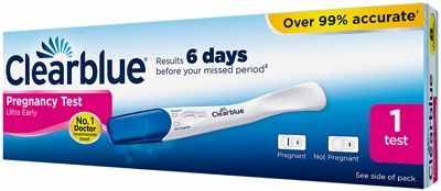 Clearblue - Pregnancy Test - Ultra Early - Results 6 Days before your Missed Period (1 Test)