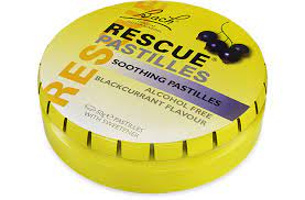 Bach Rescue Remedy Pastilles Soothing Pastilles Blackcurrant Flavour 50g
