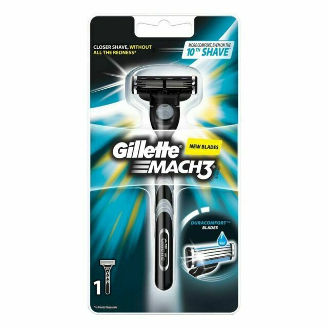 Gillette Mach3 Razor Handle Shaver + 1 Blade