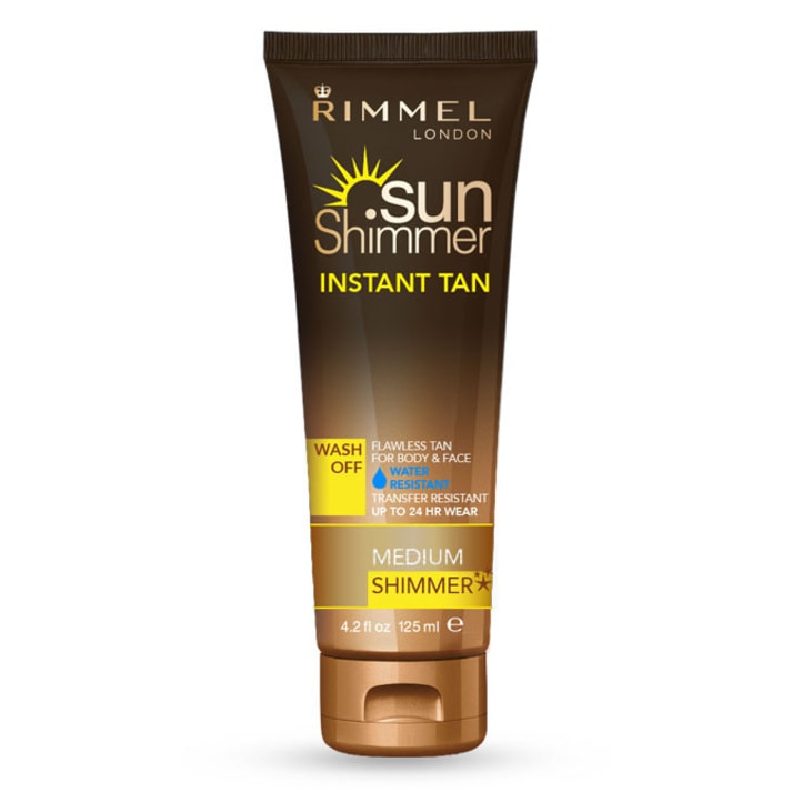 Rimmel Sun Shimmer Instant Tan Water Resistant Medium 125mL