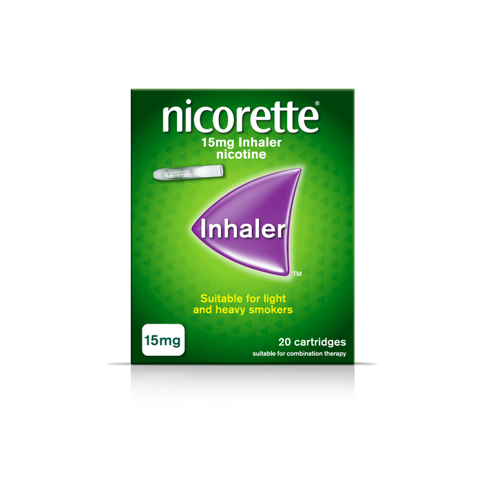 Nicorette 15mg Inhaler Nicotine Cartridges-20 Cartridges