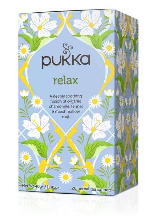 Pukka Relax Organic - Naturally Caffeine-Free - 20 Herbal Tea Sachets