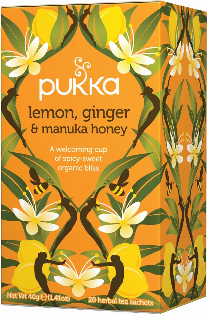 Pukka Lemon, Ginger & Manuka Honey - 20 Herbal Tea Sachets