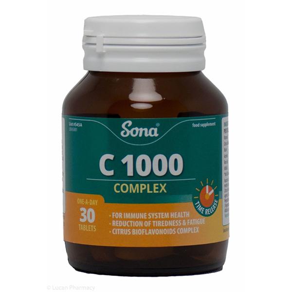 Sona Natural Vitamin C Complex 1000mg 30 Tablets