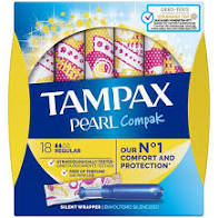 Tampax Pearl Compak Regular Tampons 18