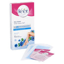 Veet - Wax Strips With Easy-Gel - Sensitive Skin - Body & Legs (20 Wax Strips + 2 Finish Wipes)