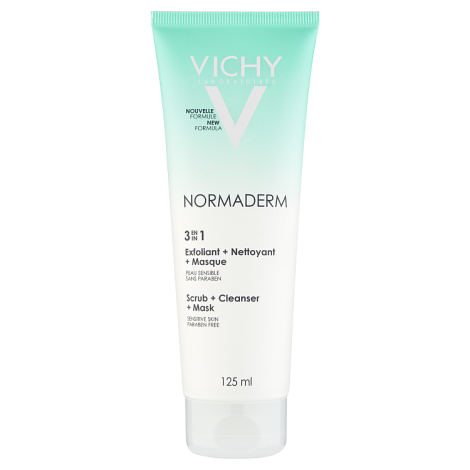Vichy Normaderm 3-in-1 Cleansing + Scrub + Mask 125ml